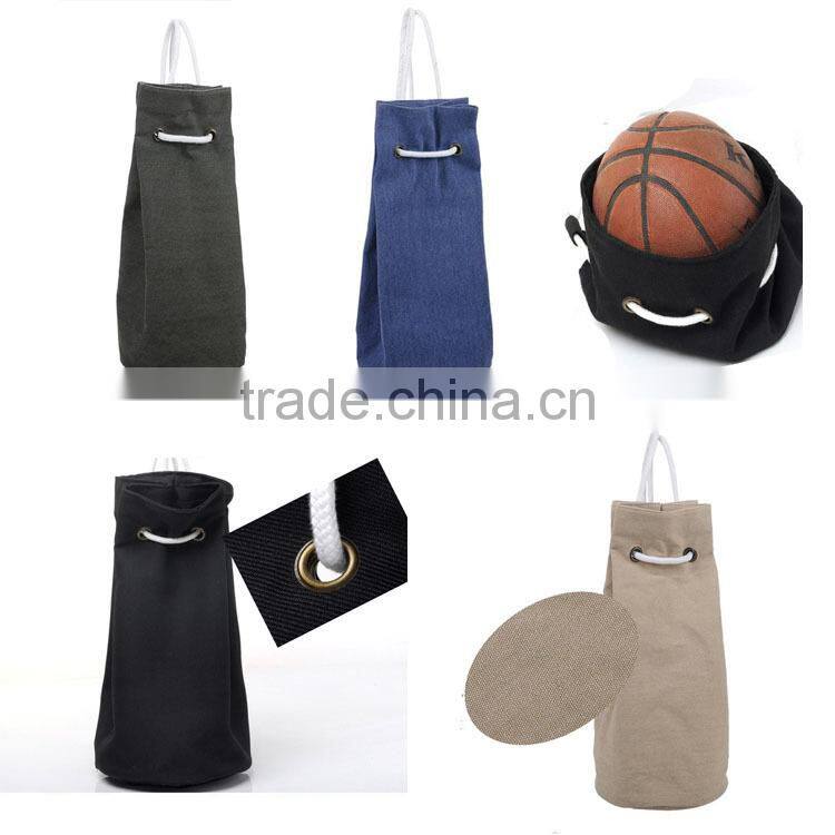 Boyish and Girlish Simple Sport Basketball Bag Canvas Backpack (BWY057)