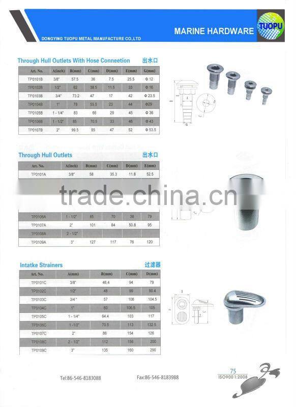 China cheap Marine yacht plastic Deck Filler,Plastic Boat Fuel Deck Filler for sale