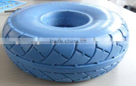 Flat free PU wagon wheel foam wheel 3.50-4/3.00-8/3.50-7