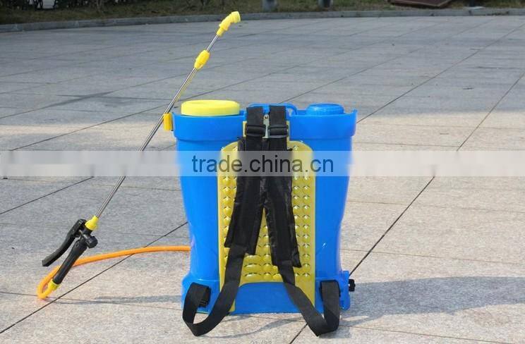 18L plastic eletric knapsack pump sprayer,flux adjustable,high pressure, low energy consumption and large capacity