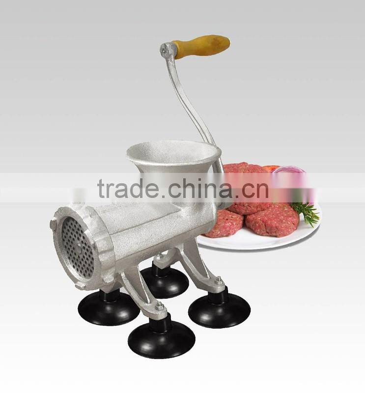 high quality commercial tinned manual meat mincer no. 32