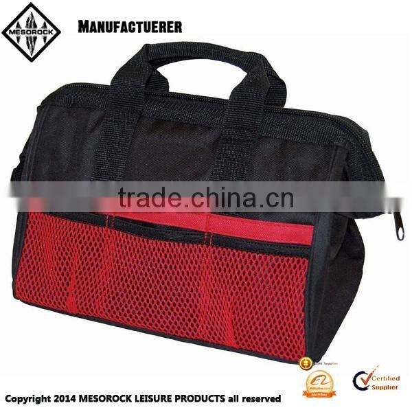 High quality durable garden tool bag with mesh pockets storage bag