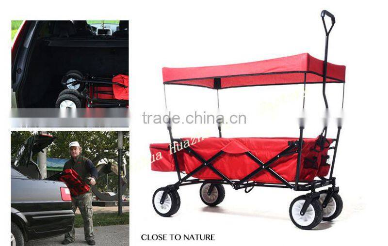 camping foldable pull cart lovely baby trolley