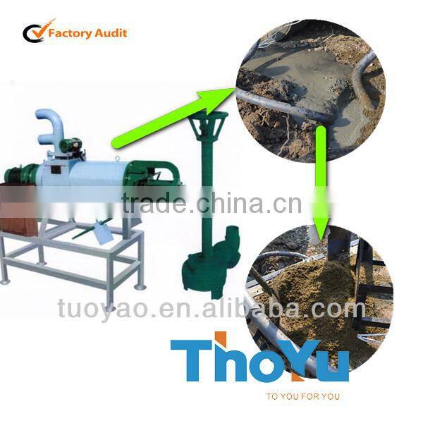 rapidly and efficiently screw dewatering machine disposal of slurry