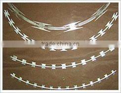 Galvanized&Pvc coated razor barbed wire
