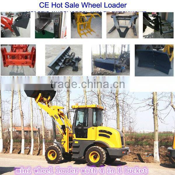 2016 hot 1.2ton ZL12 hot sale mini shovel loader