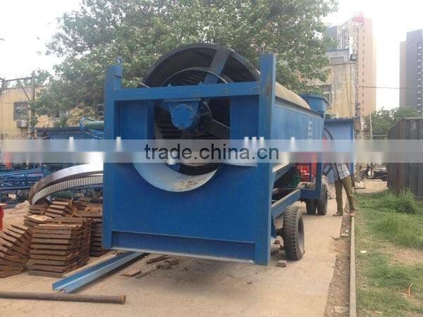 Large capacity mobile drum screen, drum sieve, mobile trommel for sale