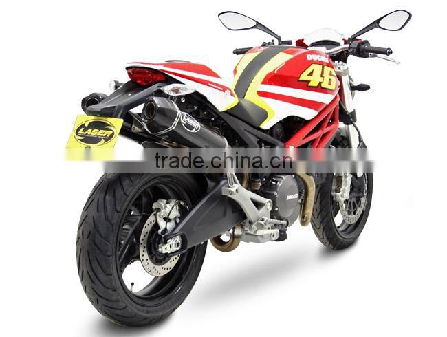 For SUZUKI GSX-R600 2009- SM Motorcycle Exhaust Pipe LASER Delta slip-on muffler