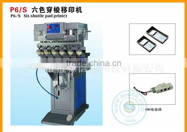 Six color pad printer machine