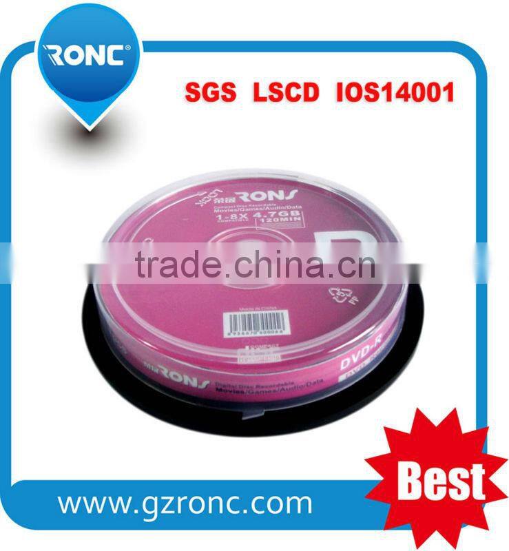 Hot Sales Electronic Media Inkjet Printable dvd in Bulk
