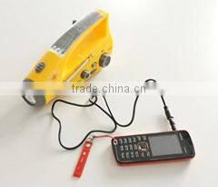 Multifunct Emergency AM/FM portable Radio Solar/Dynamo Powered w/Flashlight