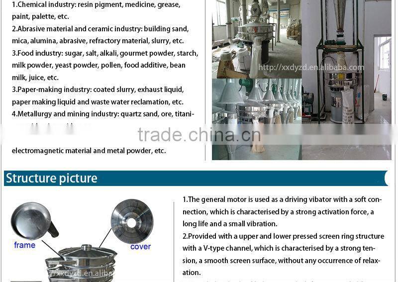 first vibration separator for lead silver and tin