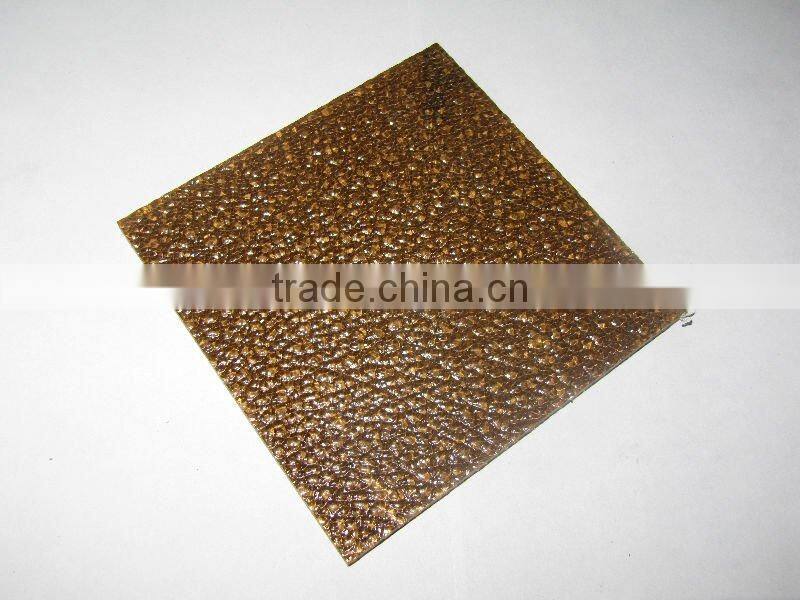 Bronze polycarbonate small embossed sheet