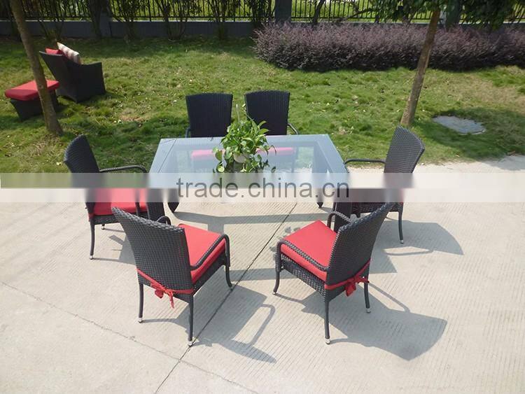 Used Restaurant Furniture Outdoor Rattan Dining Table And Chair