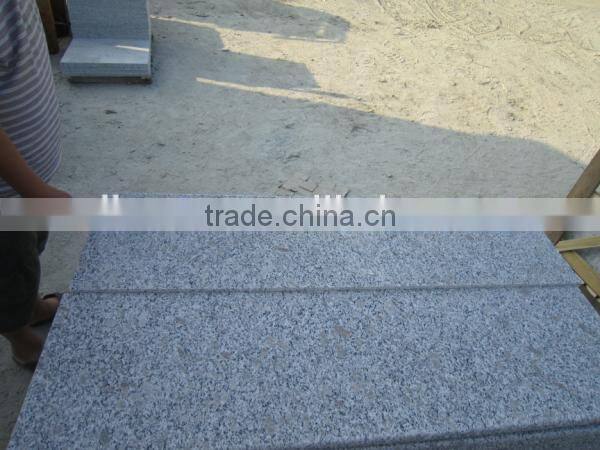 cheapest G383 outdoor grey natural granite stair tile