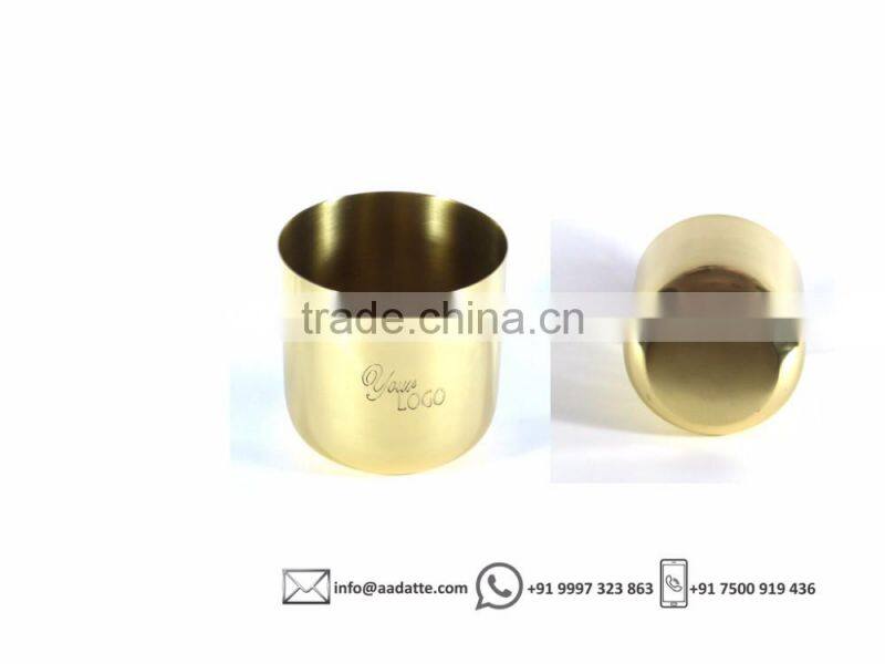 Copper brass candle jar candle container with lid