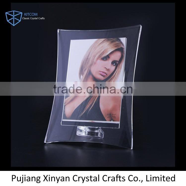 New and hot transparent crystal love photo frames CPF037