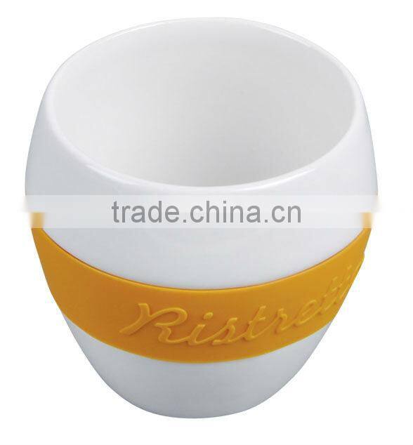 Hot food grade silicone coffee cup sleeve