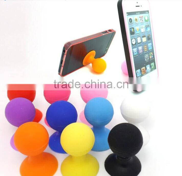 Cell Phones Holder Colorful Octopus Silicone Rubber Sucker Stand Bracket Mini Ball phone Holder