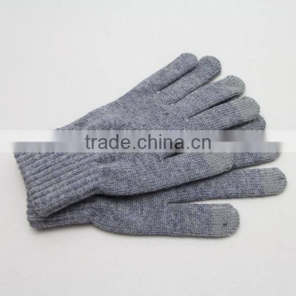Wholesale factory 100% winter long warm wool felt knitted gloves