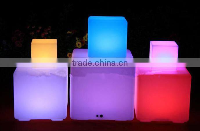 40*40*40CM led lighting cube bar seat/ led bar furniture