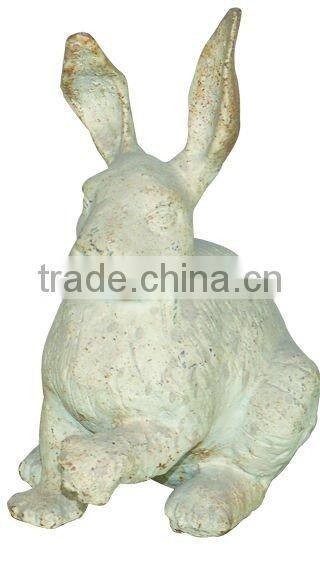 Garden cast iron rabbit statues supplier