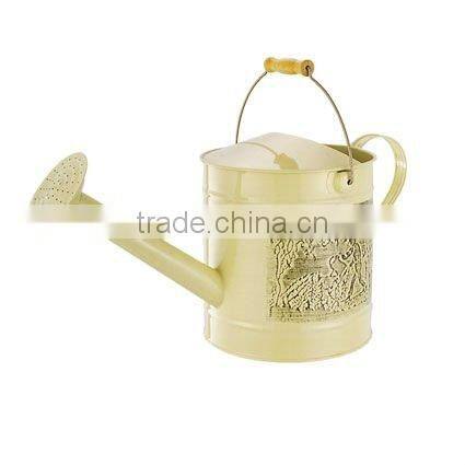 Metal dual actional watering can with removable threaded shower head perfect for garden horticultural cultivation & maintenance