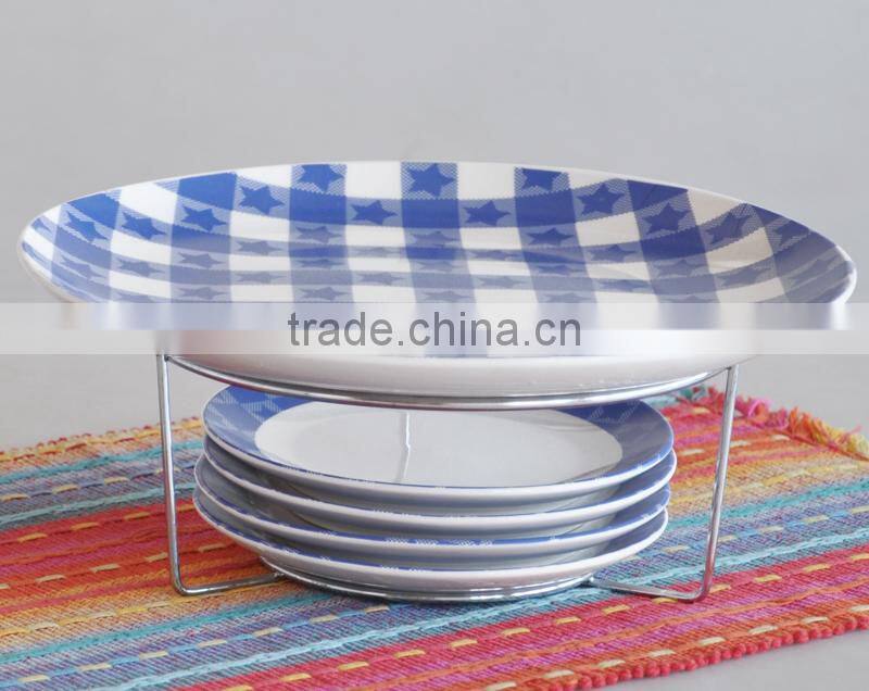 5pcs cake plate, plate set, porcelain plate