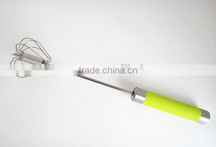 RH-W1 Stainless steel Automatic kitchen rotating egg whisk egg beater