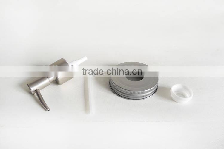 blue glass hand washing liquid /syrup dispenser jar perfume bottle