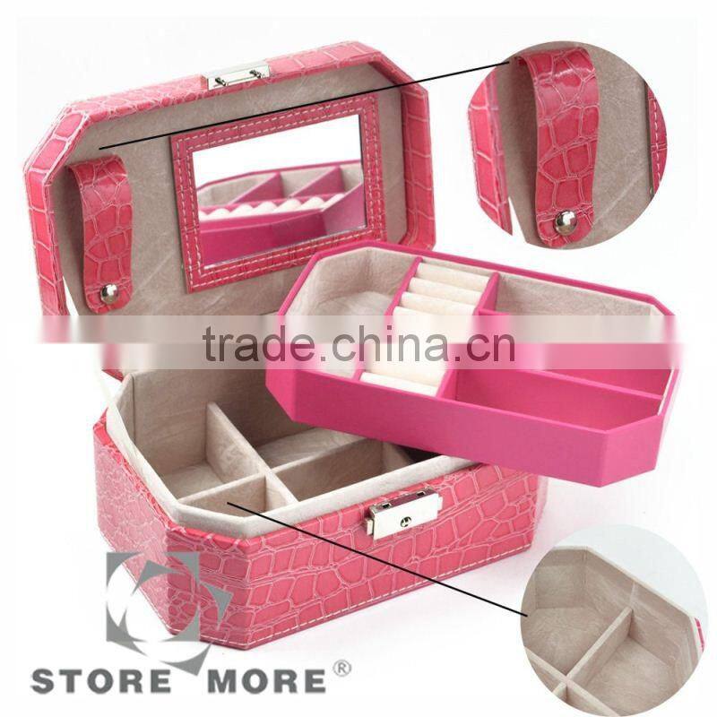 2014 New Design Multiple Metal Lock Jewelry box