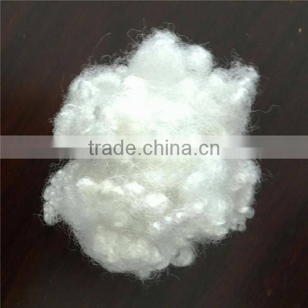 Hollow Conjugated polyester fiber 15D*51mm siliconized pattern raw white for filling