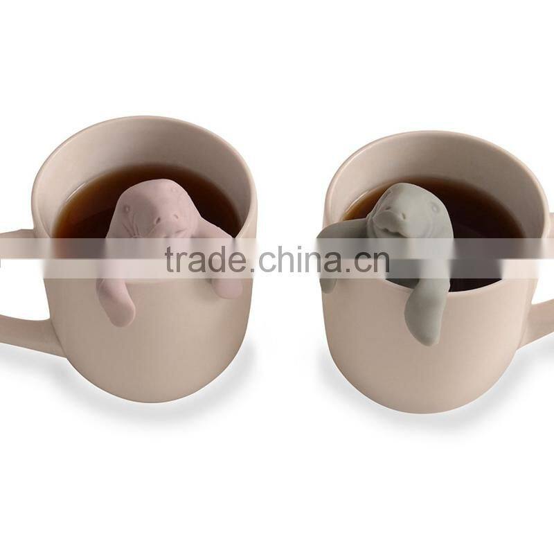 silicone manatee tea infuser
