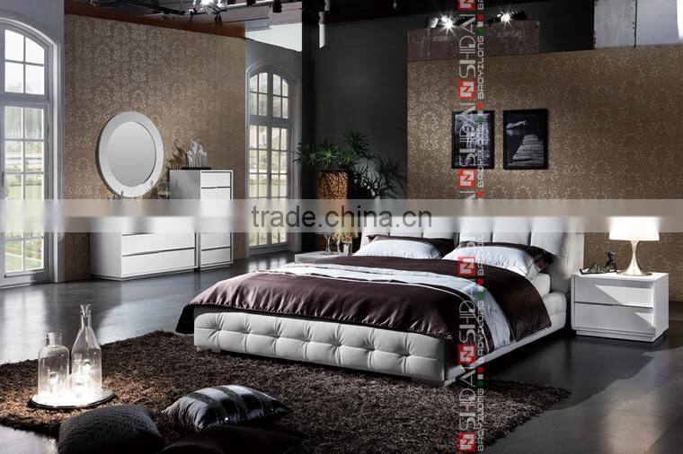 furniture bed, bed room furniture, bed design furniture wooden B907
