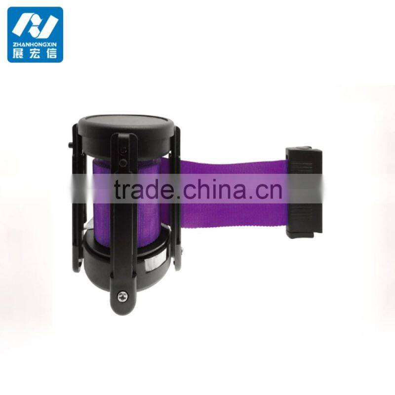 Queue stanchion cassettes with 2M black belt triangle self lock,zig zag brake belt