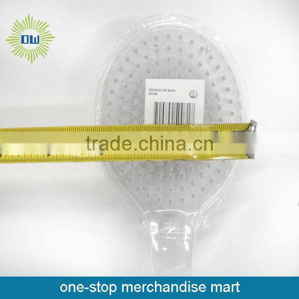 Plastic long handle bath brush