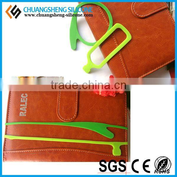 Mix color bookmark, silicone book mark, book point items