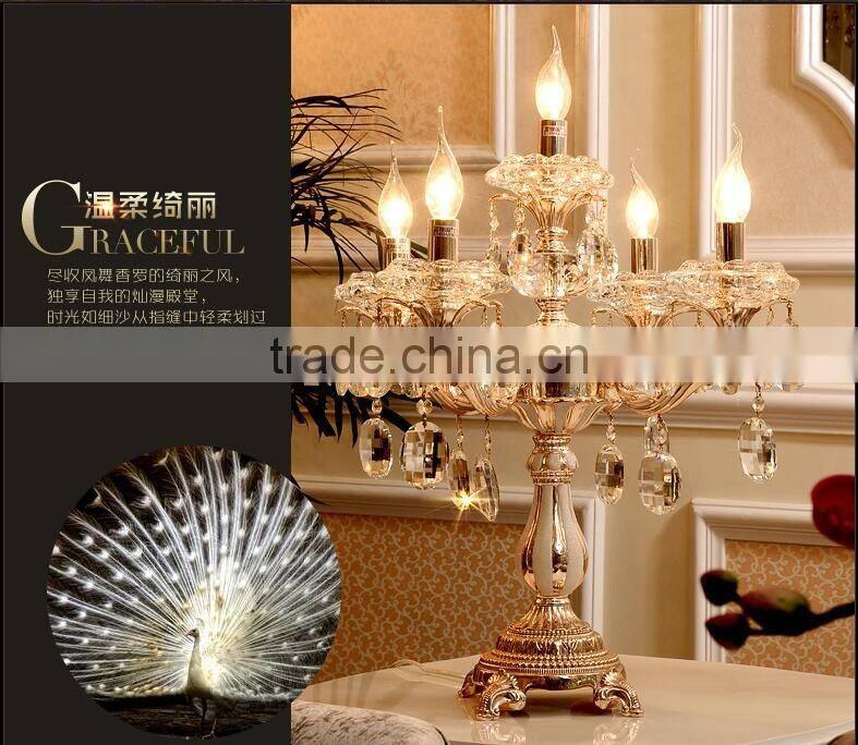 ZG108 Momoda luxury Crystal antique neoclassic home decoration bedroom living room table lamp Royal lighting