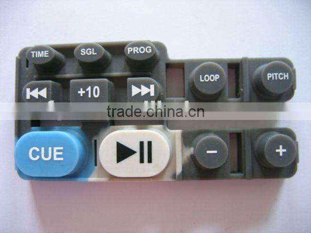 Silicone keypads for calculator rubber keypad for computing counter