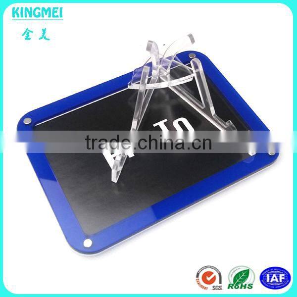 KM-VP94 Creative design scrolling acrylic swing shape photo moving picture frame