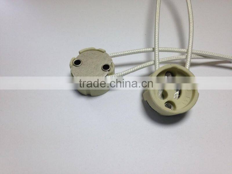 halogen porcelain GU10 lampholder for led bulb