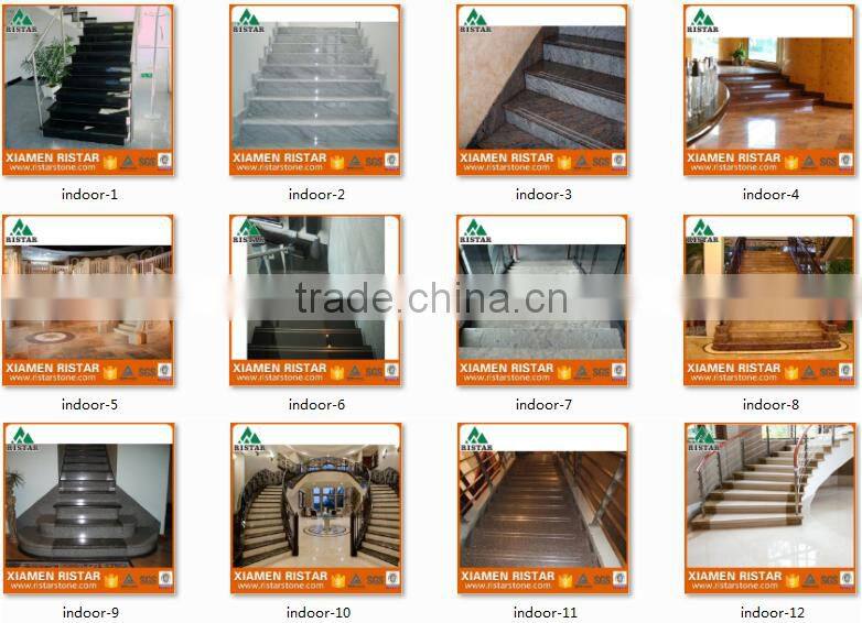 Natural marble stone stairs risers steps