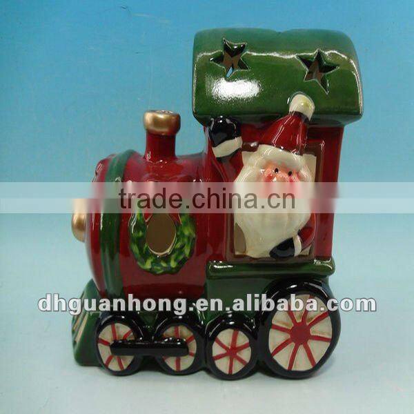 Ceramic Xmas candle holder