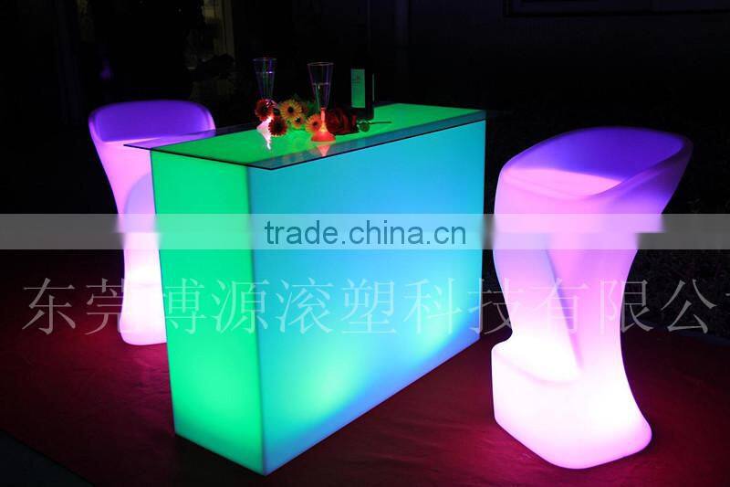 led furniture led table led chairs/bar chair/led lighting bedroom table