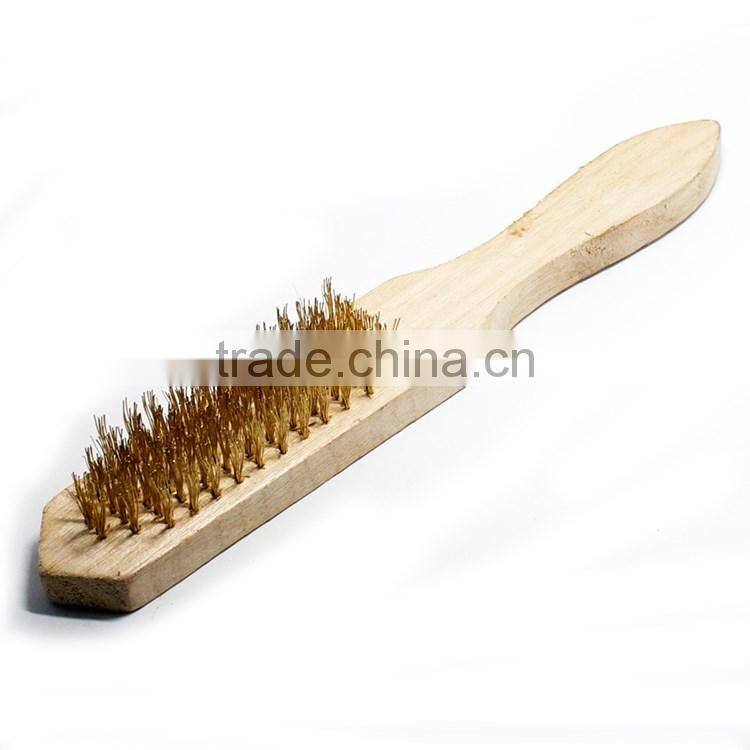 wooden handle wire brush