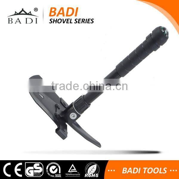 chinese military outdoor fold survival shovel with compass on the handle