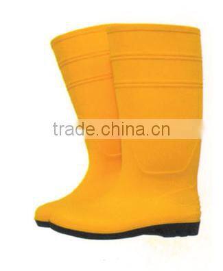 PVC safety shoes with steel toe for industry