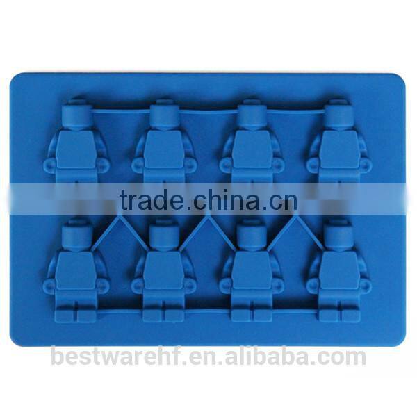 Big custom robert shaped silicone ice cube tray