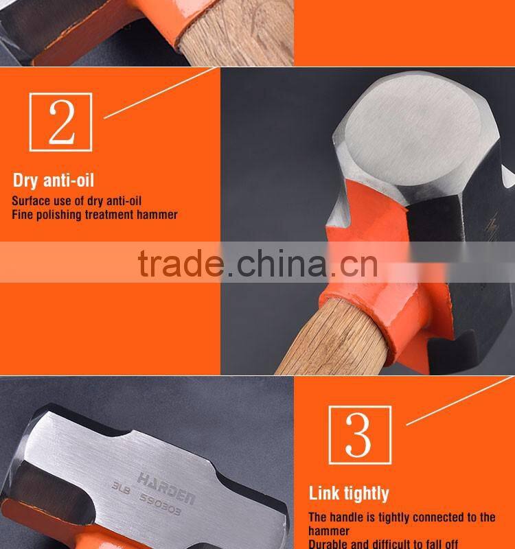 Professional Sledge Stoning Hammer Oak Wood Handle