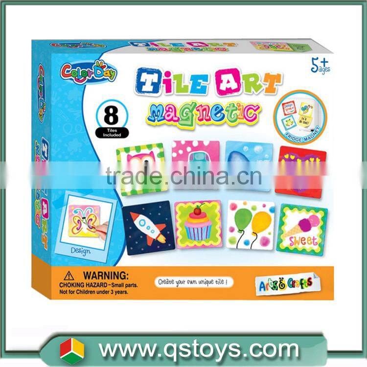 DIY magnetic watercolour painting toys